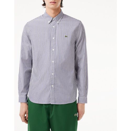 Striped Cotton Shirt with Long Sleeves - Lacoste - Modalova