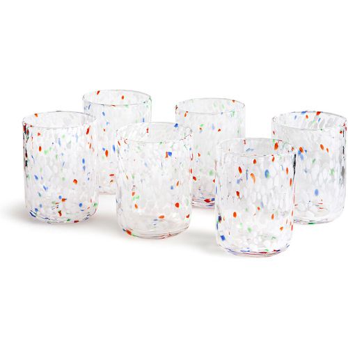 Set of 6 Dotio Speckled Glass Tumblers - LA REDOUTE INTERIEURS - Modalova