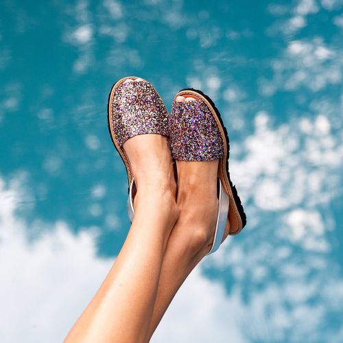 Avarca Paillettes Glittery Sandals - MINORQUINES - Modalova