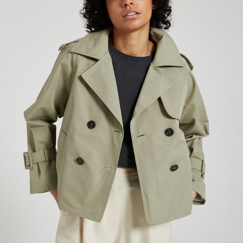 Margot Short Double-Breasted Trench Coat in Cotton - OAKWOOD - Modalova