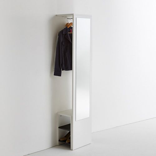Reynal Wall-Mounted Coat Rack with Mirror and Shoe-Tidy - SO'HOME - Modalova