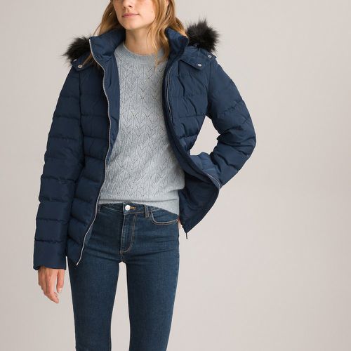 Recycled Hooded Padded Jacket with Belt - LA REDOUTE COLLECTIONS - Modalova