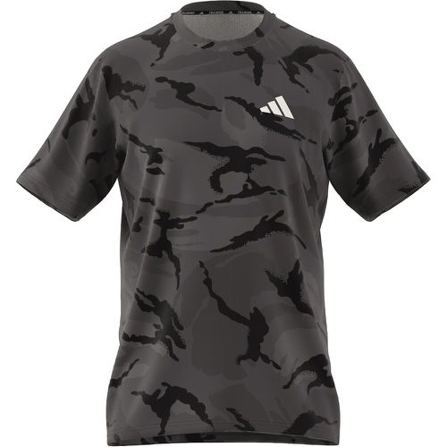 Recycled Gym T-Shirt with Logo Print and Short Sleeves - adidas performance - Modalova