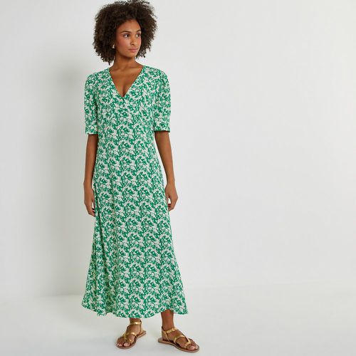 Floral Print Midaxi Dress with Short Puff Sleeves - LA REDOUTE COLLECTIONS - Modalova
