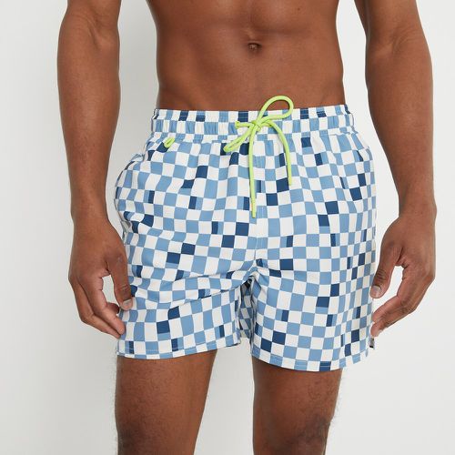 Checked Pool Swim Shorts - LA REDOUTE COLLECTIONS - Modalova