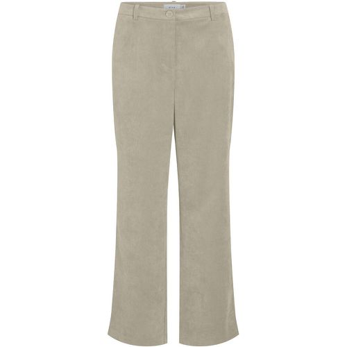 Corduroy Straight Trousers - Vila - Modalova