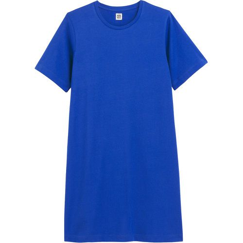 Cotton Mini T-Shirt Dress with Short Sleeves and Crew Neck - LA REDOUTE COLLECTIONS - Modalova