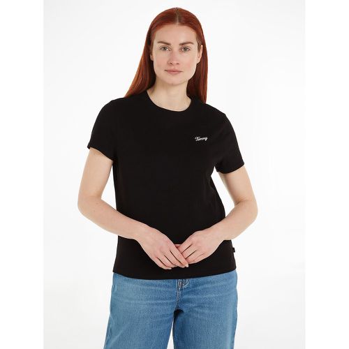 Cotton Regular Fit T-Shirt with Crew Neck - Tommy Jeans - Modalova