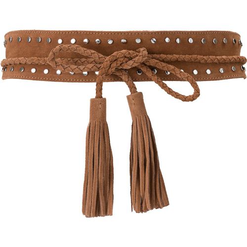 Suede Wide Studded Belt with Tassel Trim - LA REDOUTE COLLECTIONS - Modalova