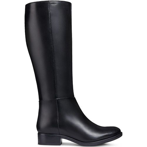 D Felicity Leather Knee-High Boots with Heel - Geox - Modalova