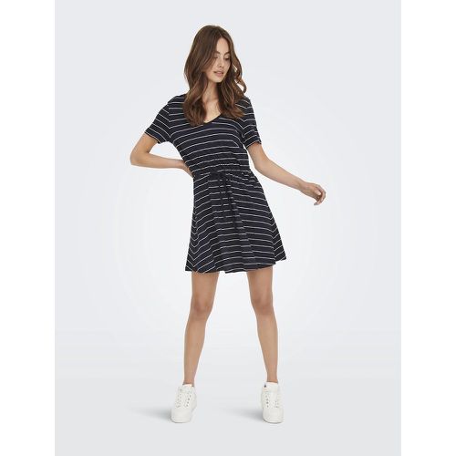 Striped Cotton Mini Dress - Only - Modalova