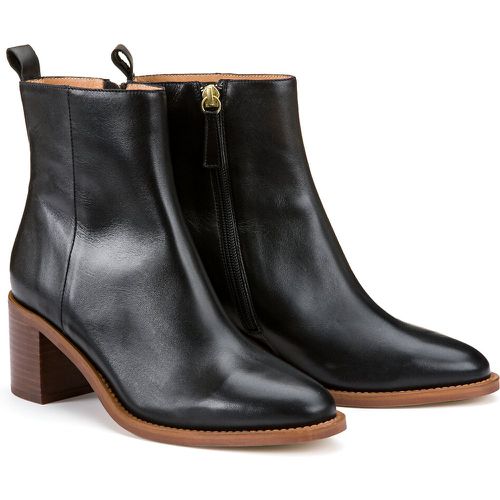 Les Signatures - Leather Ankle Boots, Made in Europe - LA REDOUTE COLLECTIONS - Modalova