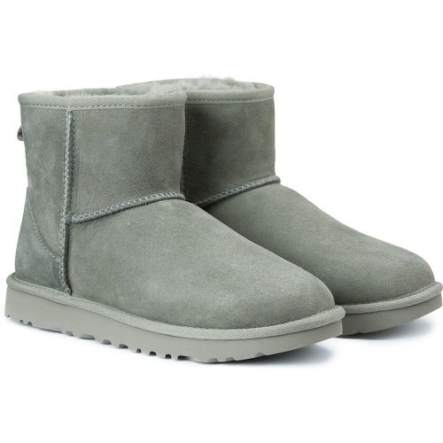 Classic Mini II Suede Ankle Boots with Faux Fur Lining - Ugg - Modalova