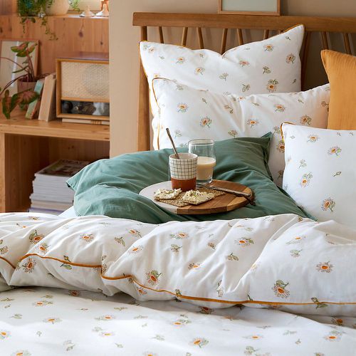 Paquita Floral 100% Washed Cotton Pillowcase - LA REDOUTE INTERIEURS - Modalova