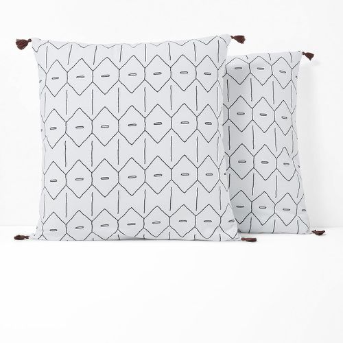 Mirmi Graphic Tassel 100% Washed Cotton Pillowcase - LA REDOUTE INTERIEURS - Modalova