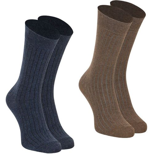 Pack of 2 Pairs of Crew Socks in Cotton Mix - Eminence - Modalova