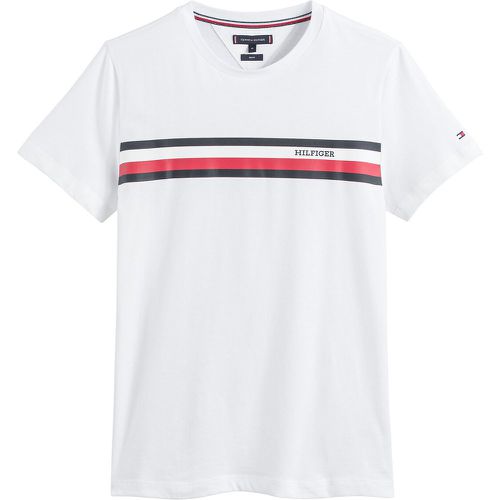 Logo Print Cotton T-Shirt with Crew Neck and Short Sleeves - Tommy Hilfiger - Modalova