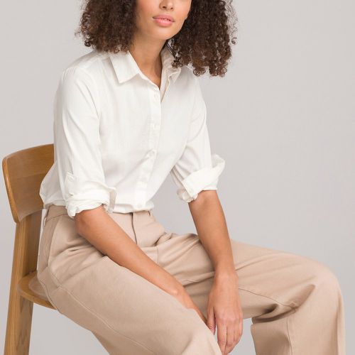 Organic Cotton Fitted Shirt with Long Sleeves - LA REDOUTE COLLECTIONS - Modalova