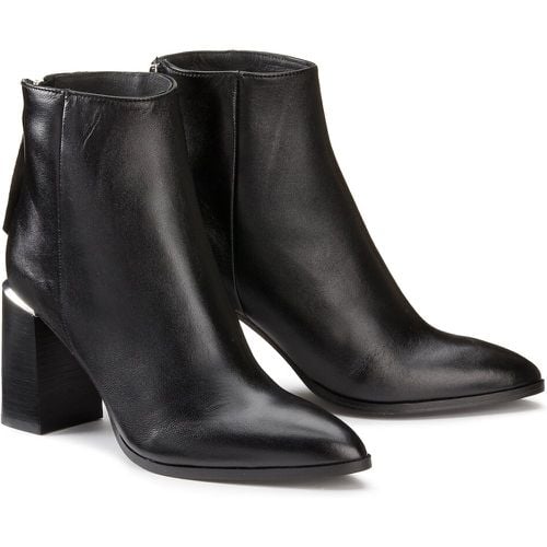 Leather Ankle Boots with High Heels - IKKS - Modalova
