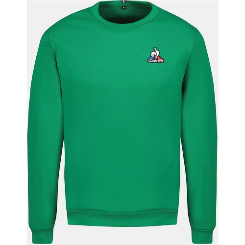 Essential Embroidered Logo Sweatshirt in Cotton Mix with Crew Neck - Le Coq Sportif - Modalova