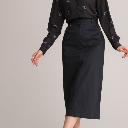Cotton Straight Midi Skirt - Anne weyburn - Modalova