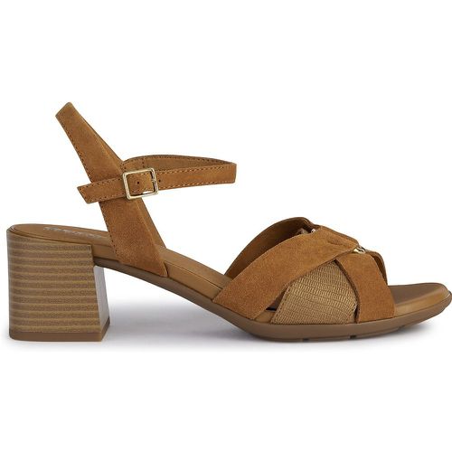 New Marykarmen Breathable Sandals in Suede with Heel - Geox - Modalova