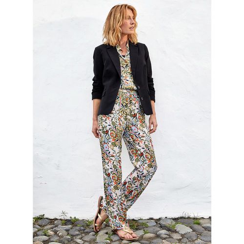 Floral Wide Leg Trousers, Length 30.5" - Anne weyburn - Modalova