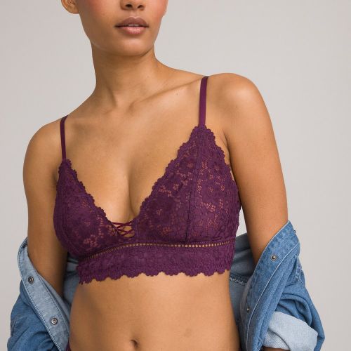 Lace Triangle Bra - LA REDOUTE COLLECTIONS - Modalova