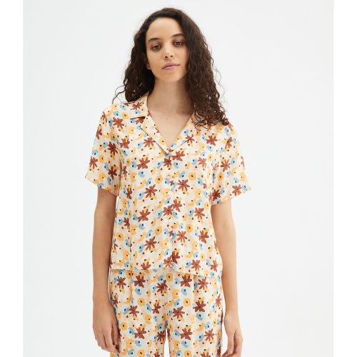 Printed Short Sleeve Blouse - COMPANIA FANTASTICA - Modalova