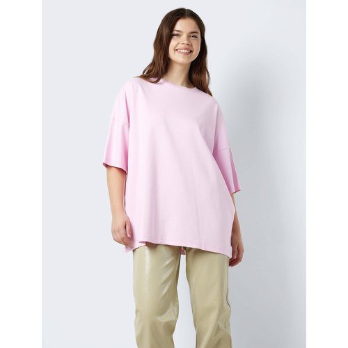 Cotton Oversized T-Shirt with Short Sleeves - Noisy May - Modalova