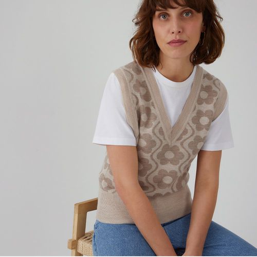 Floral Jacquard Knitted Vest Top - LA REDOUTE COLLECTIONS - Modalova