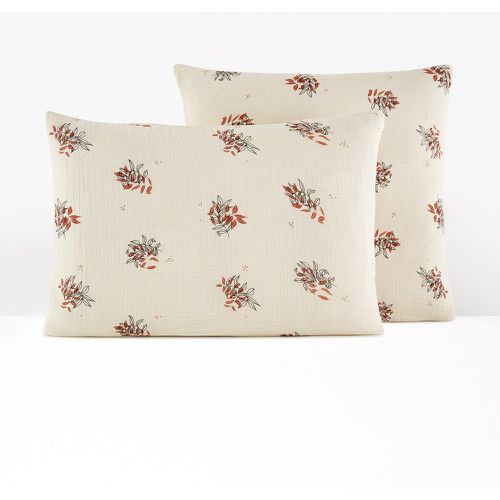 Monceaux Floral 100% Cotton Muslin Pillowcase - LA REDOUTE INTERIEURS - Modalova