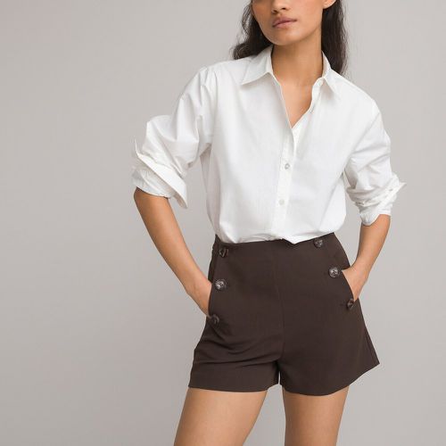 Cotton Boyfriend Shirt with Long Sleeves - LA REDOUTE COLLECTIONS - Modalova