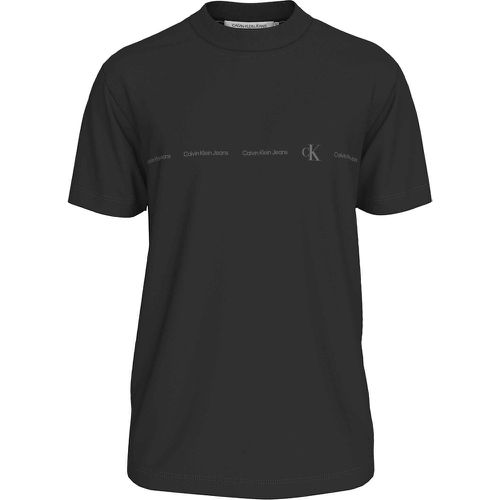 Logo Print Cotton T-Shirt with Crew Neck - Calvin Klein Jeans - Modalova