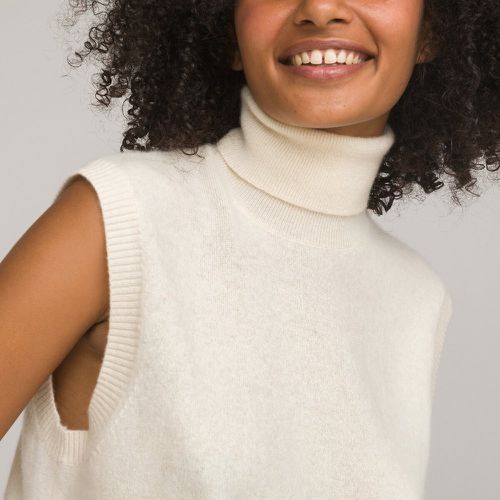 Knitted Vest Top in Undyed Cashmere - LA REDOUTE COLLECTIONS - Modalova
