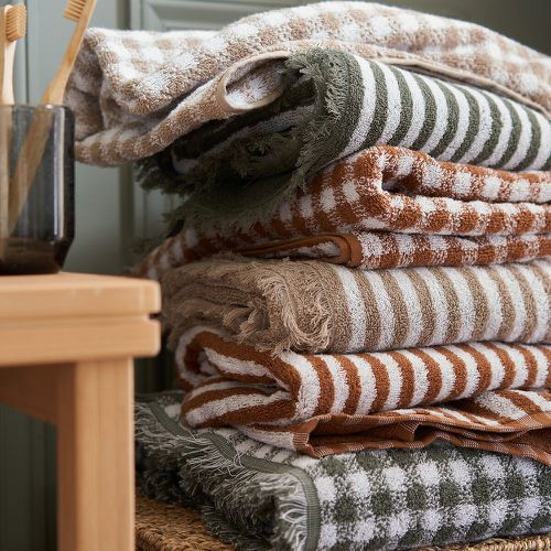 Arzon Striped 100% Cotton Terry Towel - LA REDOUTE INTERIEURS - Modalova