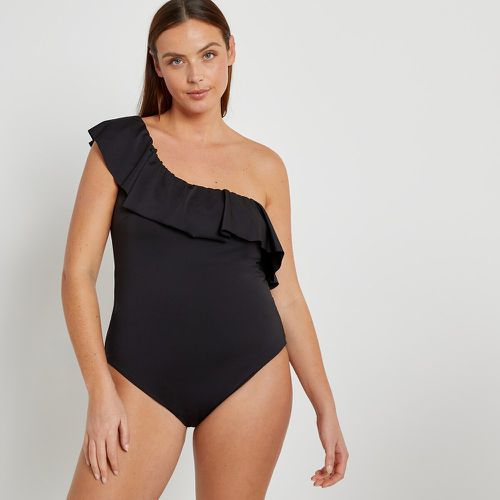 Recycled Ruffled Asymmetric Swimsuit - LA REDOUTE COLLECTIONS PLUS - Modalova