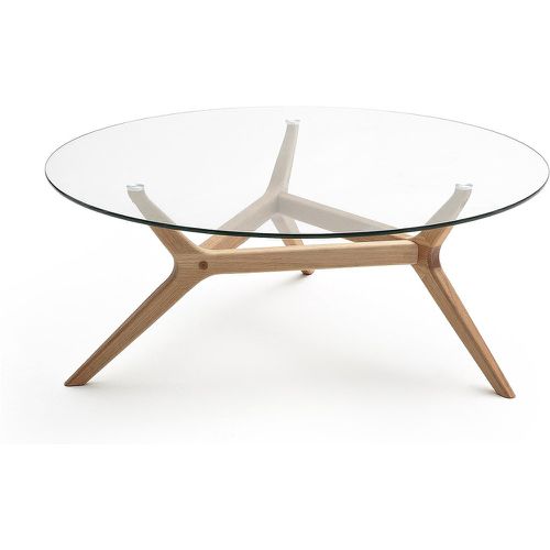 Maricielo Oak & Glass Coffee Table, Diameter 90 cm - AM.PM - Modalova