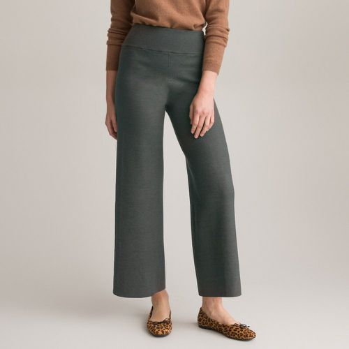 Knitted Wide Leg Trousers, Length 27.5" - Anne weyburn - Modalova