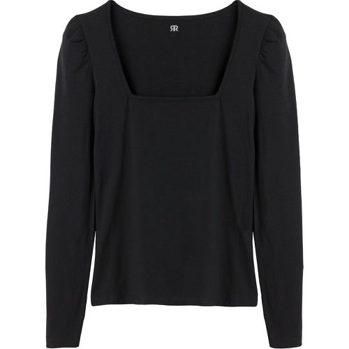 Cotton Square Neck T-Shirt with Long Sleeves - LA REDOUTE COLLECTIONS - Modalova