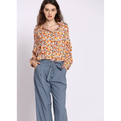 Printed Long Sleeve Blouse - SEE U SOON - Modalova