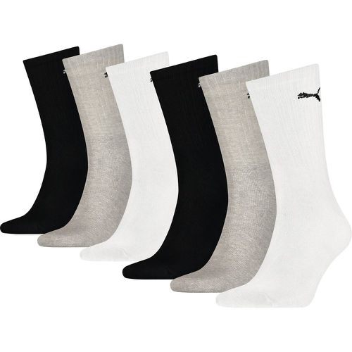 Pack of 6 Pairs of Crew Socks in Cotton Mix - Puma - Modalova