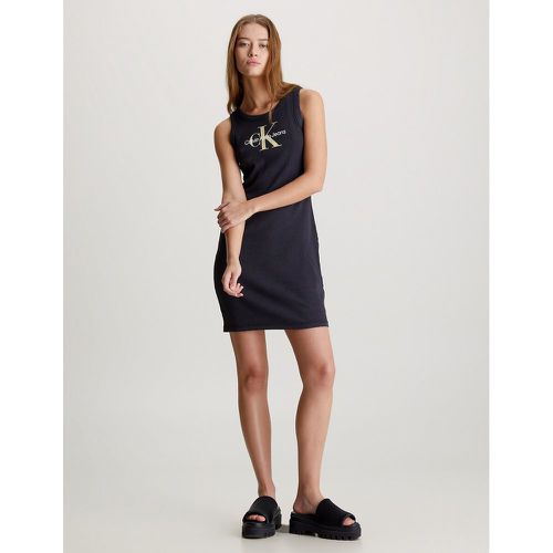 Bodycon Mini Vest Dress in Cotton Jersey - Calvin Klein Jeans - Modalova