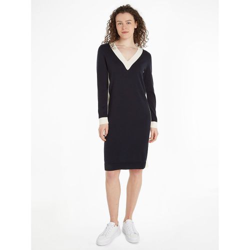 Varsity Jumper Dress with V-Neck - Tommy Hilfiger - Modalova