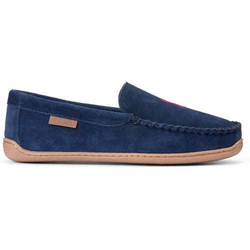 Brenan Suede Loafer Slippers with Faux Fur Lining - Polo Ralph Lauren - Modalova