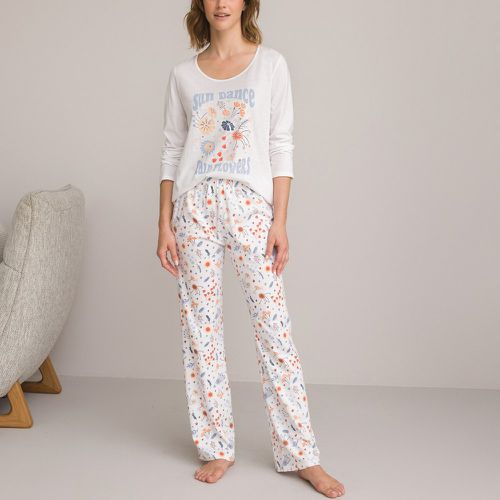 Cotton Jersey Pyjamas with Long Sleeves - LA REDOUTE COLLECTIONS - Modalova