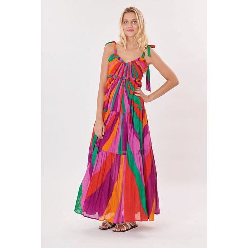 Tafraoute Tiered Maxi Dress in Printed Cotton - DERHY - Modalova