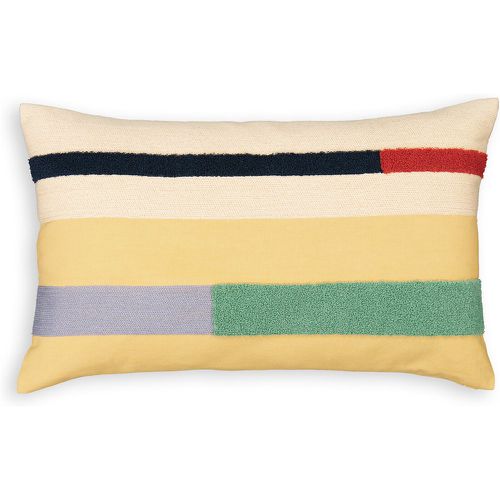 Milie Striped Textured Rectangular 100% Cotton Cushion Cover - LA REDOUTE INTERIEURS - Modalova