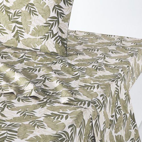 Palma Foliage 100% Cotton Percale 200 Thread Count Flat Sheet - LA REDOUTE INTERIEURS - Modalova