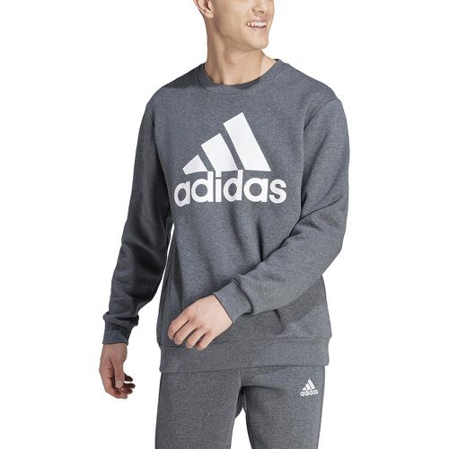 Essentials Cotton Mix Sweatshirt with Large Logo Print - ADIDAS SPORTSWEAR - Modalova